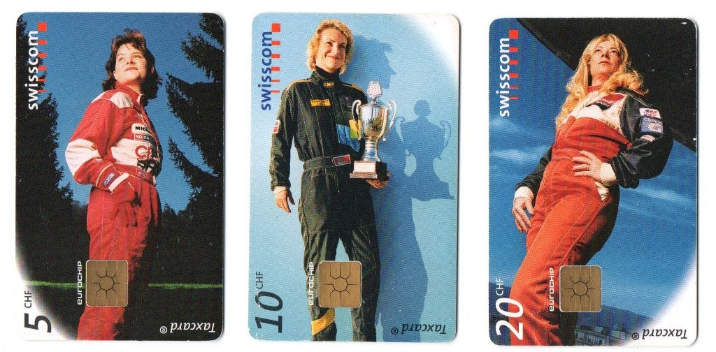 Zwitserland, 3 telefoonkaarten, snelle vrouwen, Ophalen of Verzenden, Buitenland
