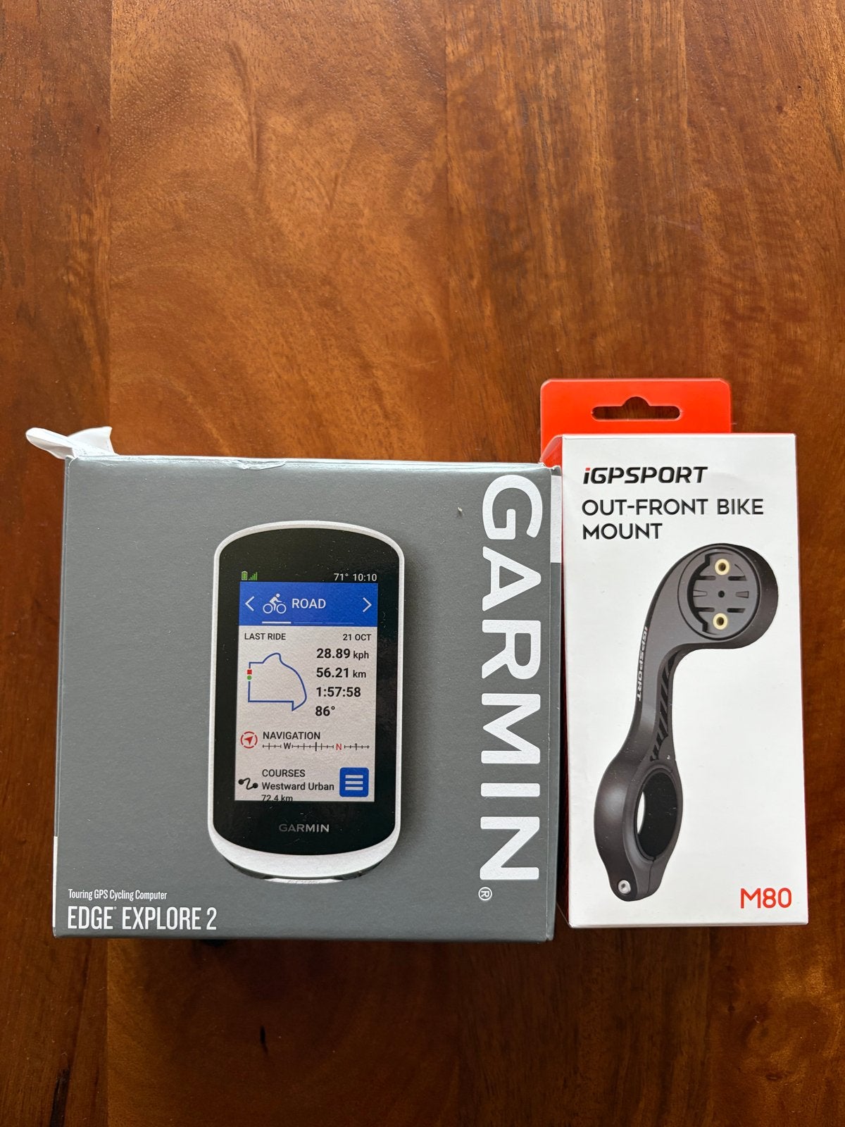 Garmin Edge Explore 2 GPS Fietscomputer + iGPSPORT Houder, Ophalen of Verzenden, GPS, Nieuw