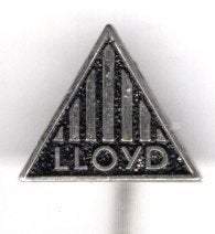 Lloyd zilverkleurig auto speldje ( B_221), Verzenden, Zo goed als nieuw, Transport, Speldje of Pin