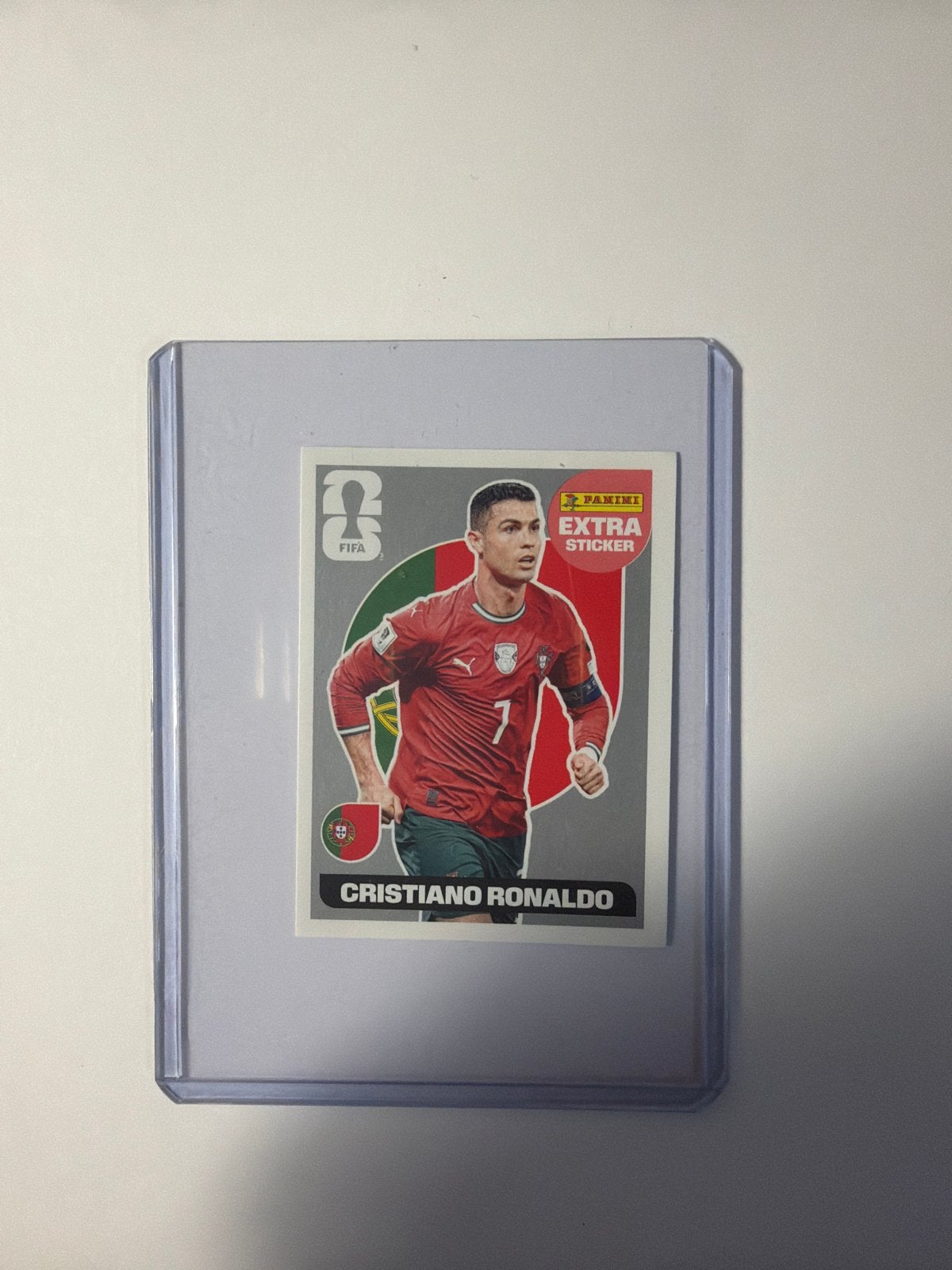 Panini Extra Sticker Cristiano Ronaldo Zilver 2026, Ophalen of Verzenden, Nieuw, Sticker