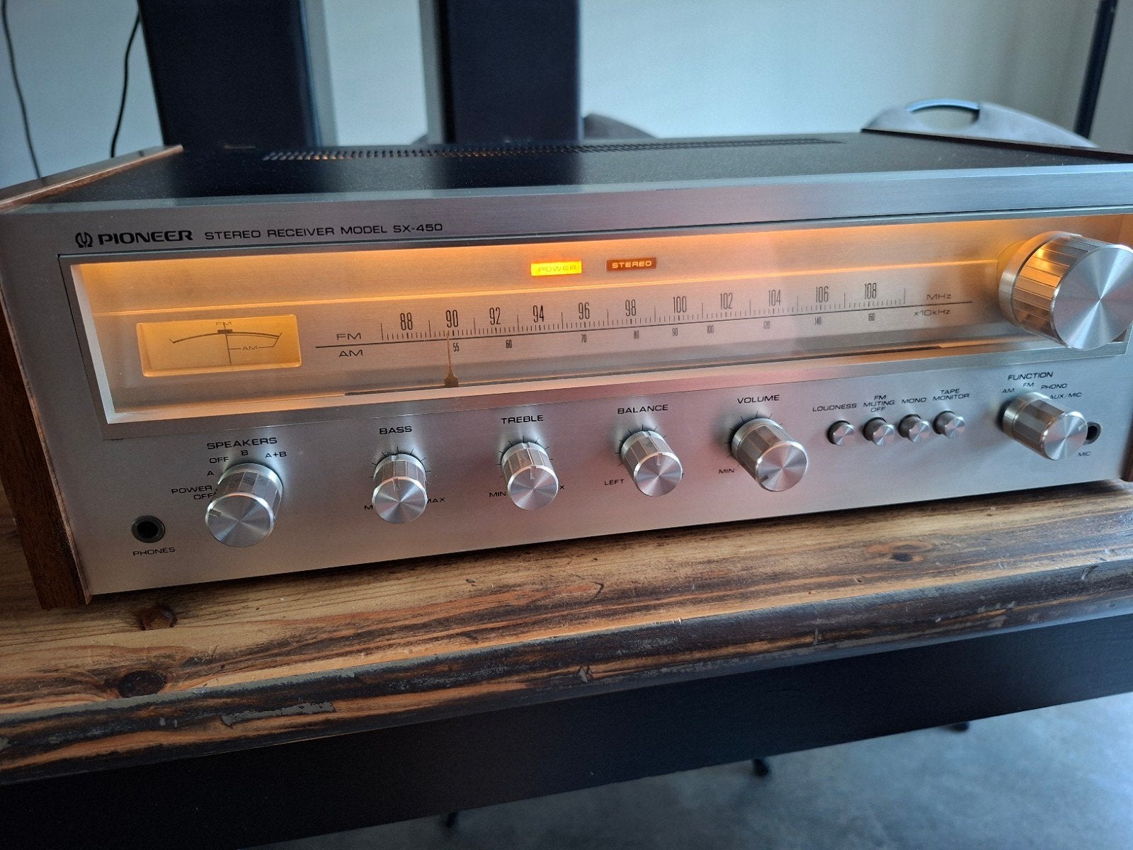 Pioneer SX-450 Stereo Receiver. 1976, Ophalen, Refurbished, Pioneer, Minder dan 60 watt