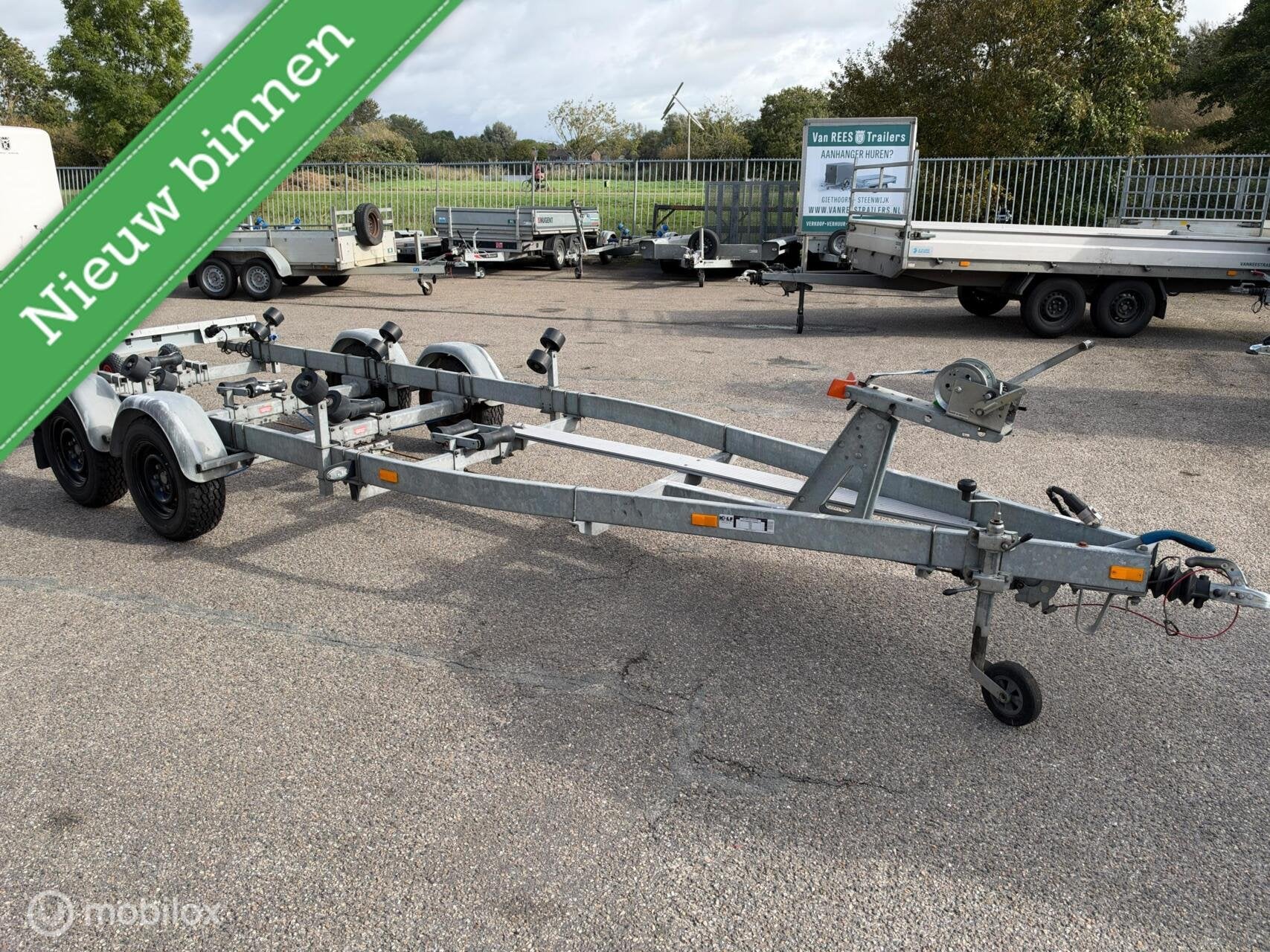 Kalf Boottrailer 6m 2000kg, Watersport en Boten, Gebruikt, Overige typen, Geremd