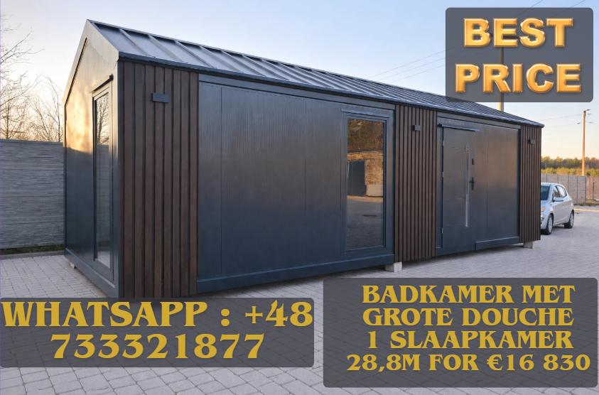 Modulaire pavilion 3,20  9 m – zadeldak, Verzenden, Nieuw
