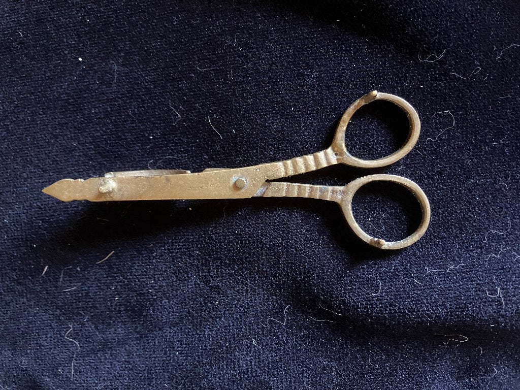 Antiek/vintage Messing Kaarsenschaar / Kaarsensnuiter, Antiek en Kunst, Ophalen of Verzenden