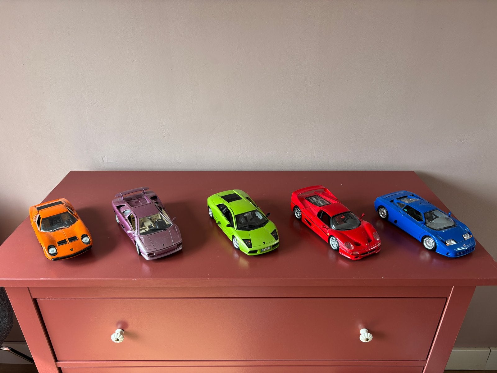 Diverse 1:18 schaalmodellen: Lamborghini, Ferrari, Bugatti, Ophalen, Gebruikt, Auto, Overige merken