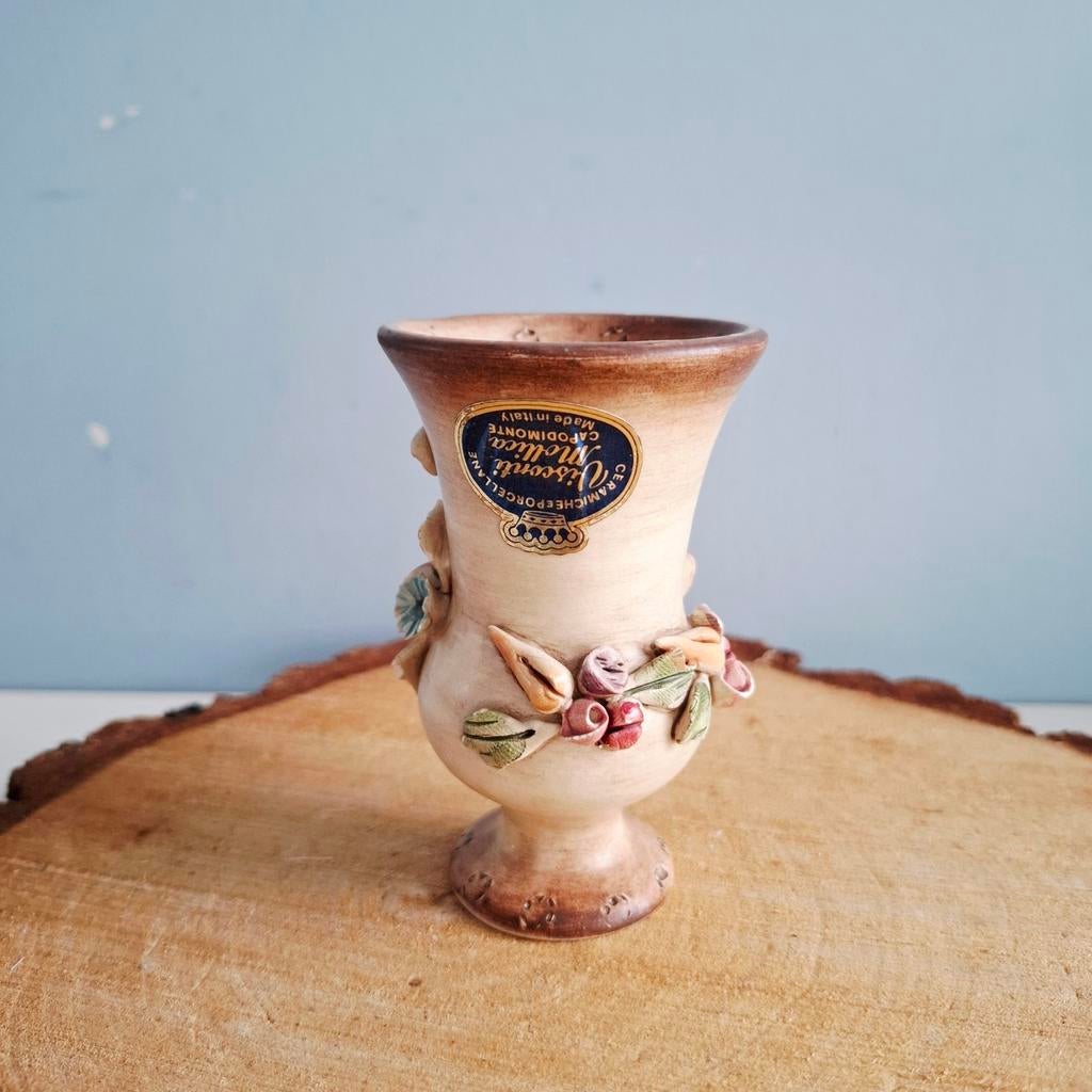Visconti Mollica Capodimonte, miniatuur vaasje, Antiek en Kunst, Antiek | Vazen, Ophalen of Verzenden