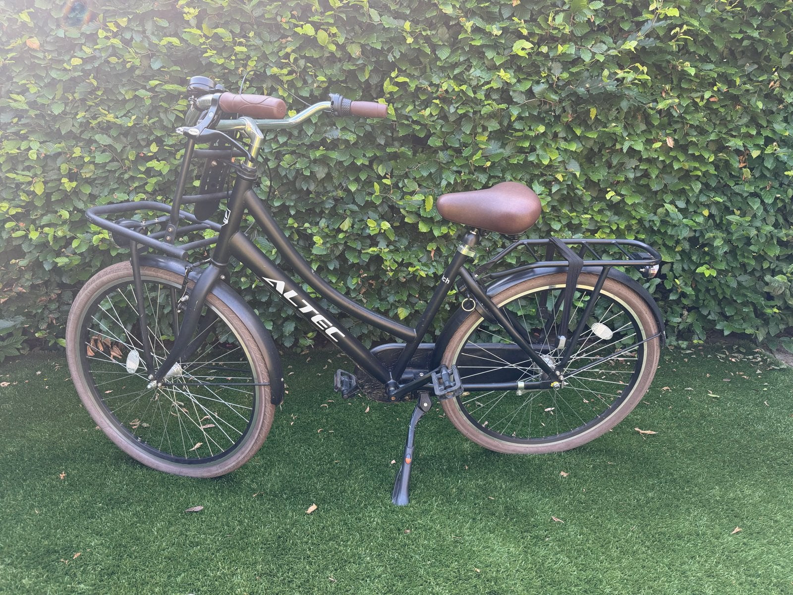Altec Dutch 24” meisjesfiets Transport 3v mat zwart, Ophalen, Zo goed als nieuw, Velgrem, 20 inch of meer