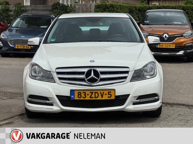 Mercedes C-Klasse C180 BlueEFFICIENCY Automaat Avantgarde bo, Auto's, Automaat, Zwart, Wit, Sedan