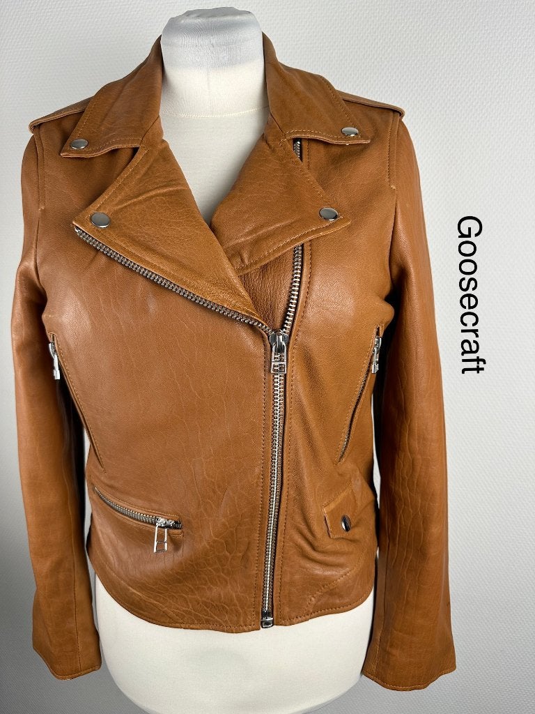 Goosecraft Leren Jas  (mt: 42) Nieuw C18/870, Zwart, Maat 42/44 (L), Goosecraft, Nieuw