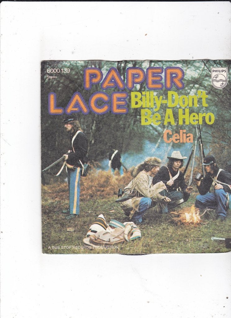 Single Paper Lace - Billy don't be a hero, Ophalen of Verzenden, Gebruikt, 7 inch, Pop