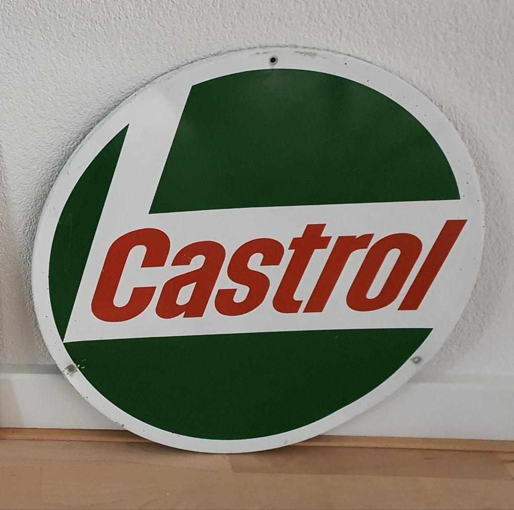 Castrol bkikken bord, Ophalen of Verzenden, Reclamebord
