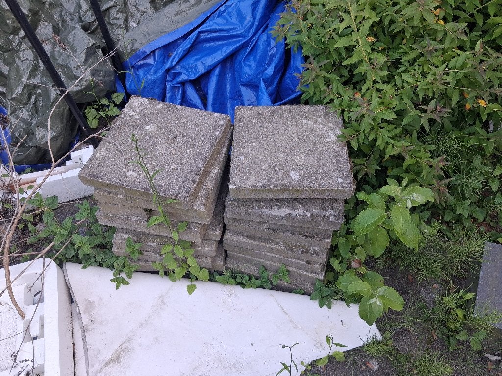 Tegels & klinkers, Tuin en Terras, Tegels en Klinkers, Ophalen, Gebruikt, Beton, Klinkers
