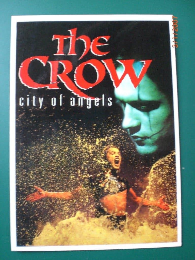 kaart Vincent Perez in 'The Crow City of Angels, Ophalen of Verzenden, Voor 1920, Sterren en Beroemdheden
