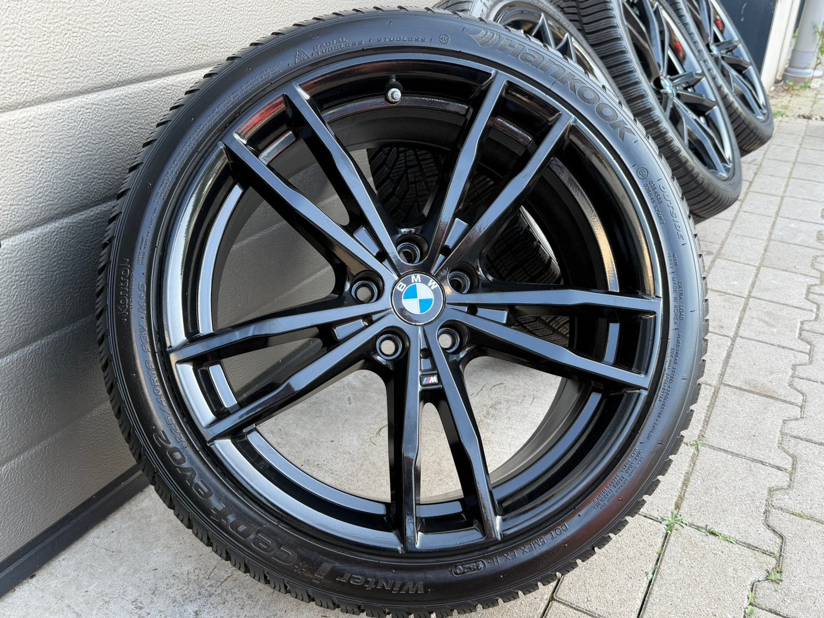 19” INCH BMW 3-SERIE 791M Breedset Origineel Winter 5x112, Auto-onderdelen, 19 inch, Banden en Velgen, 225 mm, Winterbanden