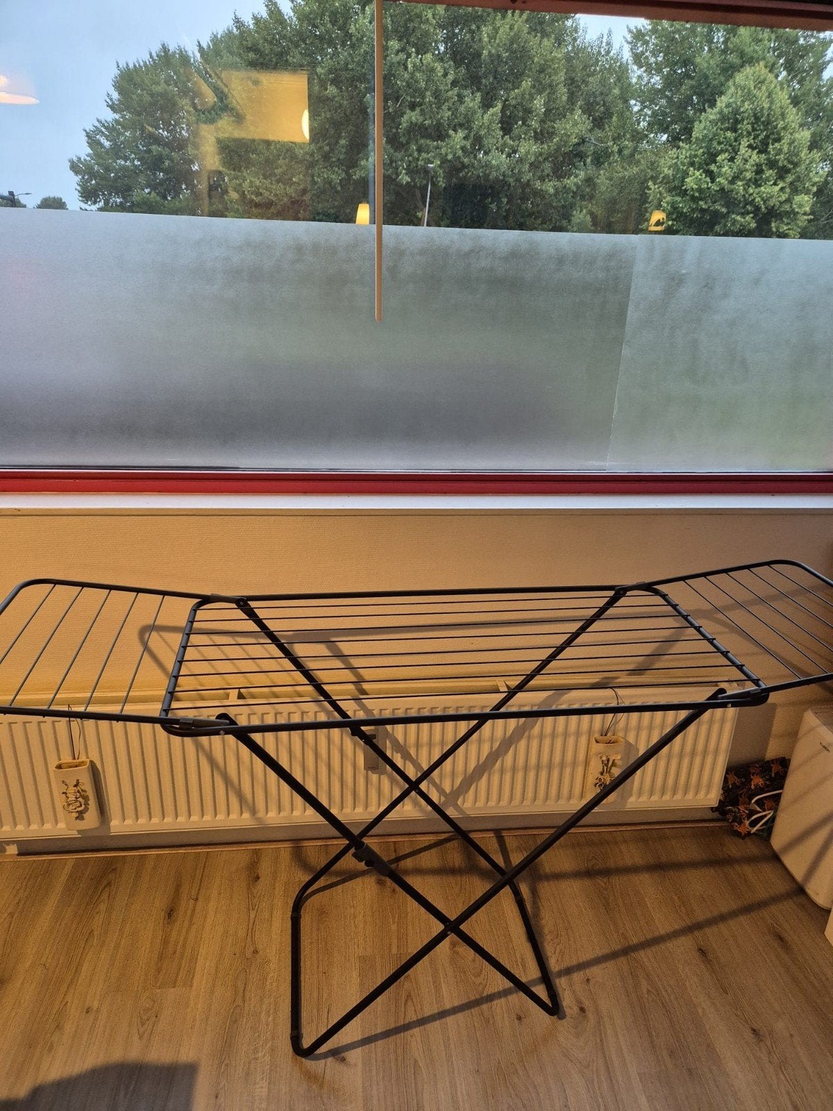 Zwart wasrek - Handig en opvouwbaar, Tuin en Terras, Droogmolens en Wasrekken, Ophalen of Verzenden, Zo goed als nieuw, Wasrek