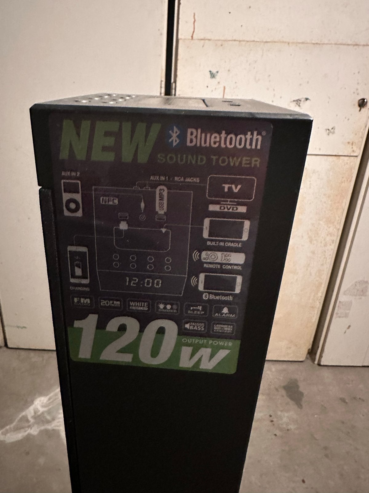 Foto 3 van Muse Tower Speaker M-1280 BT - Bluetooth/NFC/FM