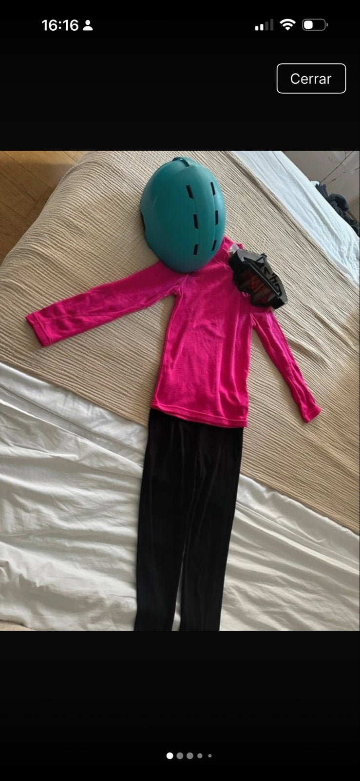 Ski-uitrusting voor kinderen: Helm, Skibril, Thermokleding, Zo goed als nieuw, Kleding, Skiën, Ophalen