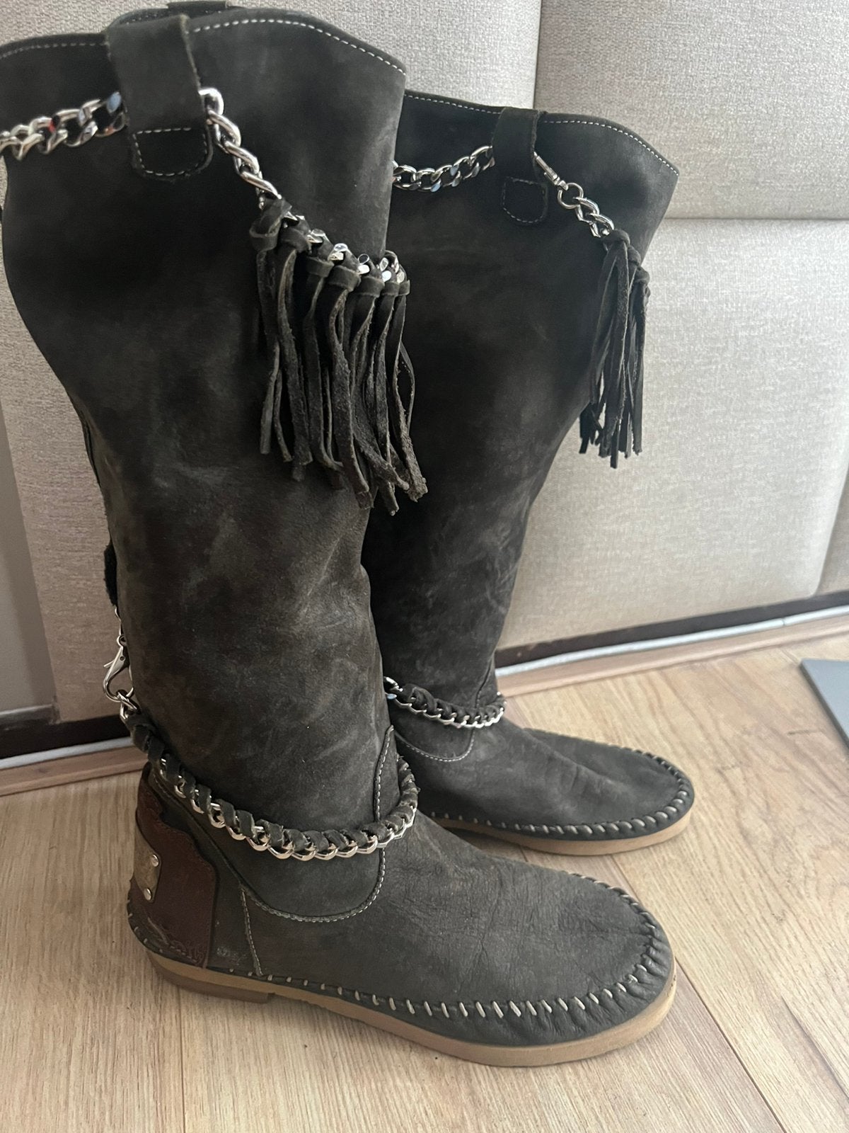 Karma of Charme mooie hoge laars/ maat 39, Kleding | Dames, Hoge laarzen, Bruin, Verzenden, Nieuw