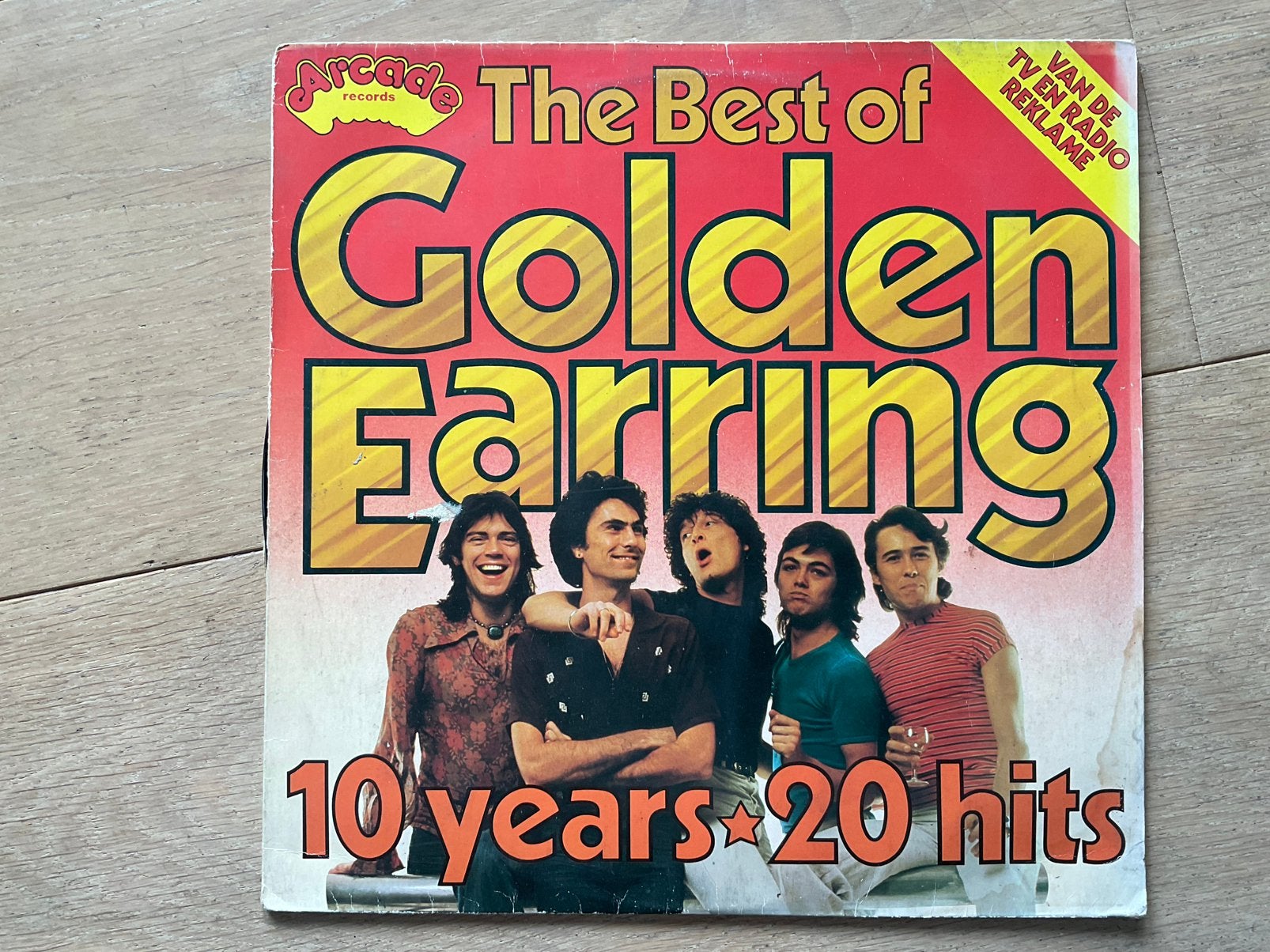 LP Golden Earring, 10 years, 20 hits, gaaf, Ophalen of Verzenden, Zo goed als nieuw, 12 inch, Poprock