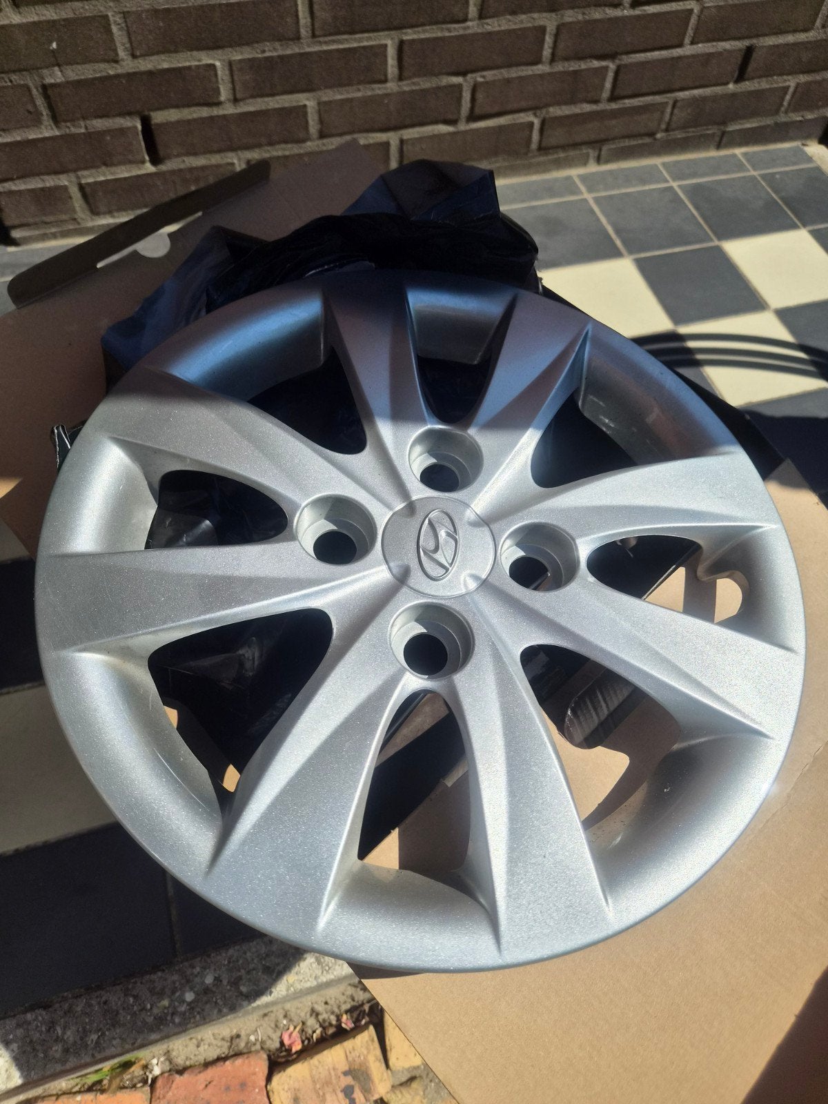 4x Hyundai wieldop voor de i10, Auto diversen, Wieldoppen, Gebruikt, Verzenden