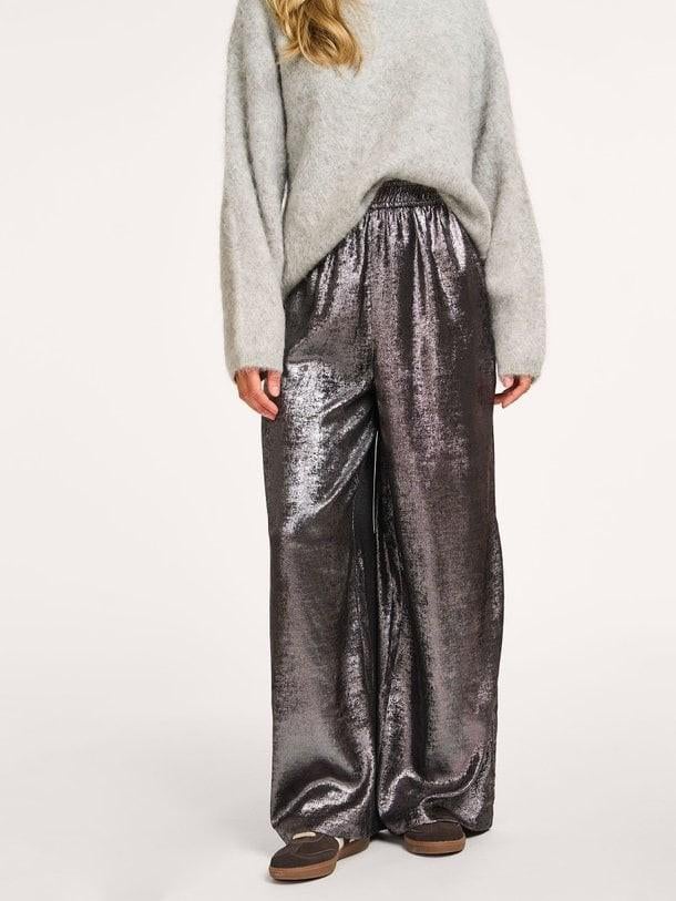 Metallic Broek Maat S met Steekzakken, Kleding | Dames, Broeken en Pantalons, Ophalen of Verzenden, Nieuw, Maat 38/40 (M), Lang