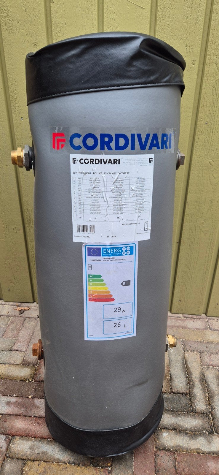 Cordivari Buffervat CV Systeem - 26 Liter nieuwprijs 350e, Gebruikt, Overige typen, Minder dan 60 cm, Ophalen of Verzenden