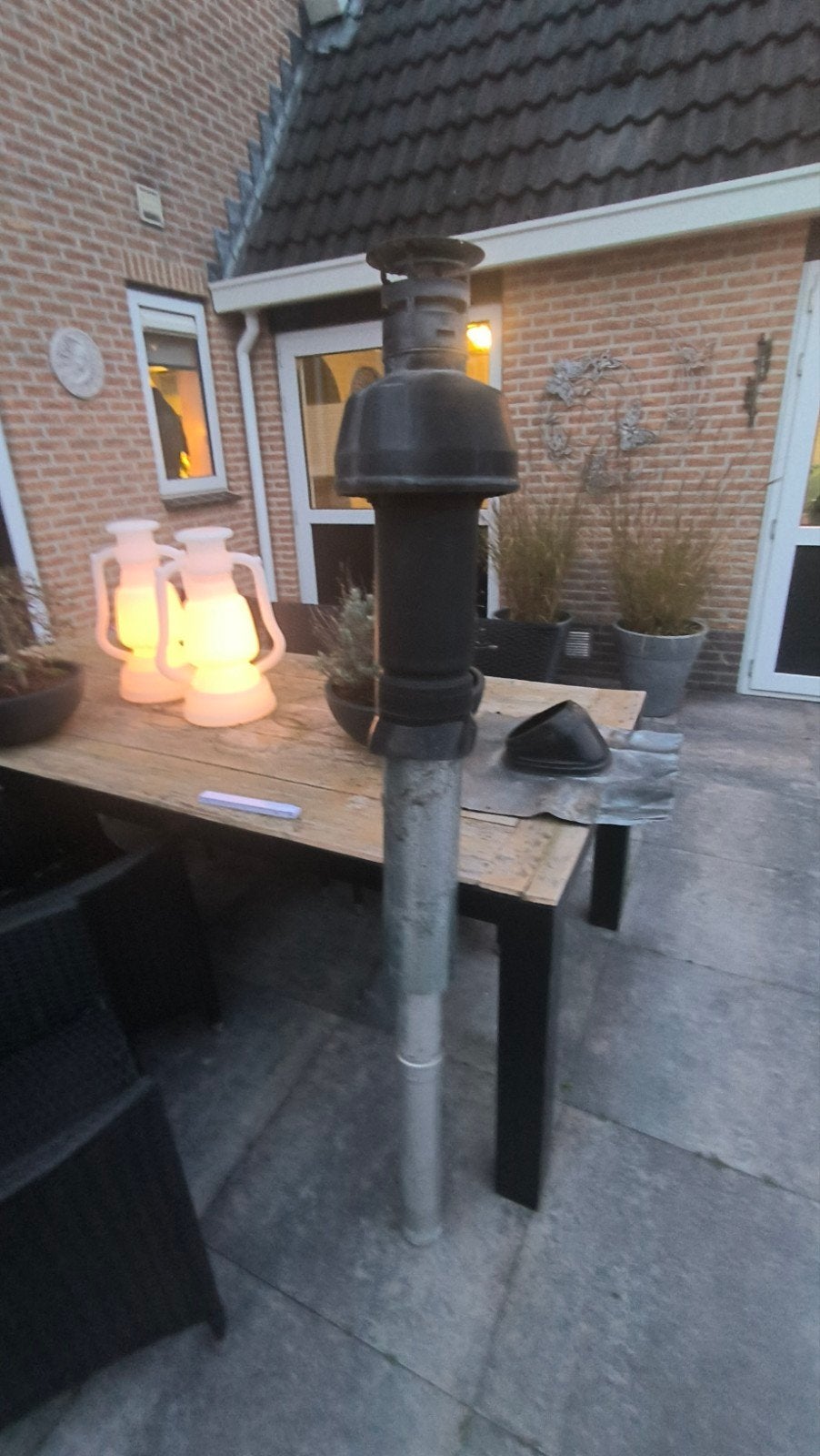 Dakdoorvoer voor CV en/of ventilatie, Ophalen, 30 tot 80 cm, Gebruikt, Overige typen