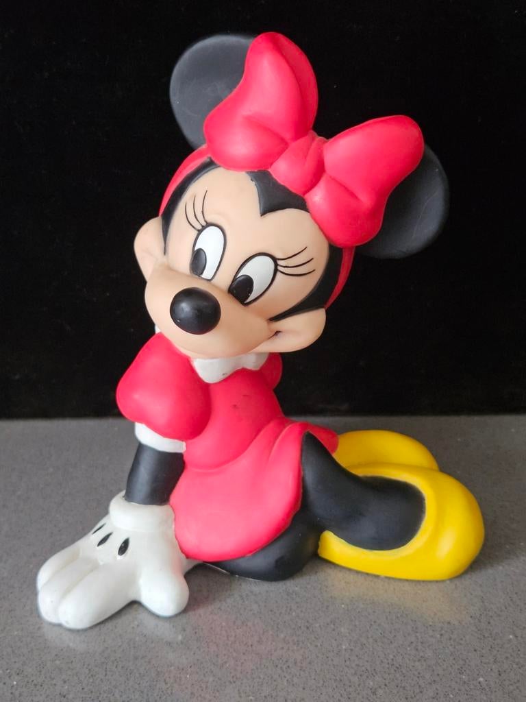 Vintage Disney Minnie Mouse-figuur spaarpot, Ophalen of Verzenden, Mickey Mouse, Zo goed als nieuw, Beeldje of Figuurtje