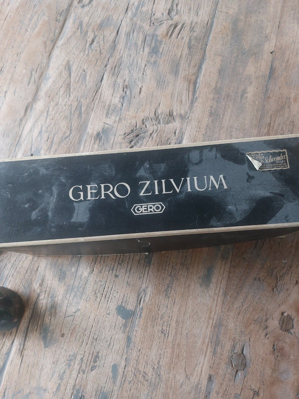 Gero Zilvium Sauskom en Lepel Set - Vintage, Antiek en Kunst, Ophalen of Verzenden, Zilver
