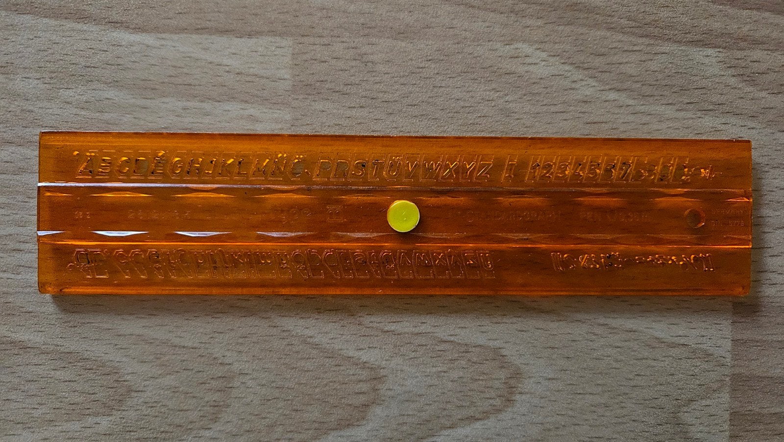 Standardgraph lettersjabloon 3,5 mm, Ophalen of Verzenden, Gebruikt