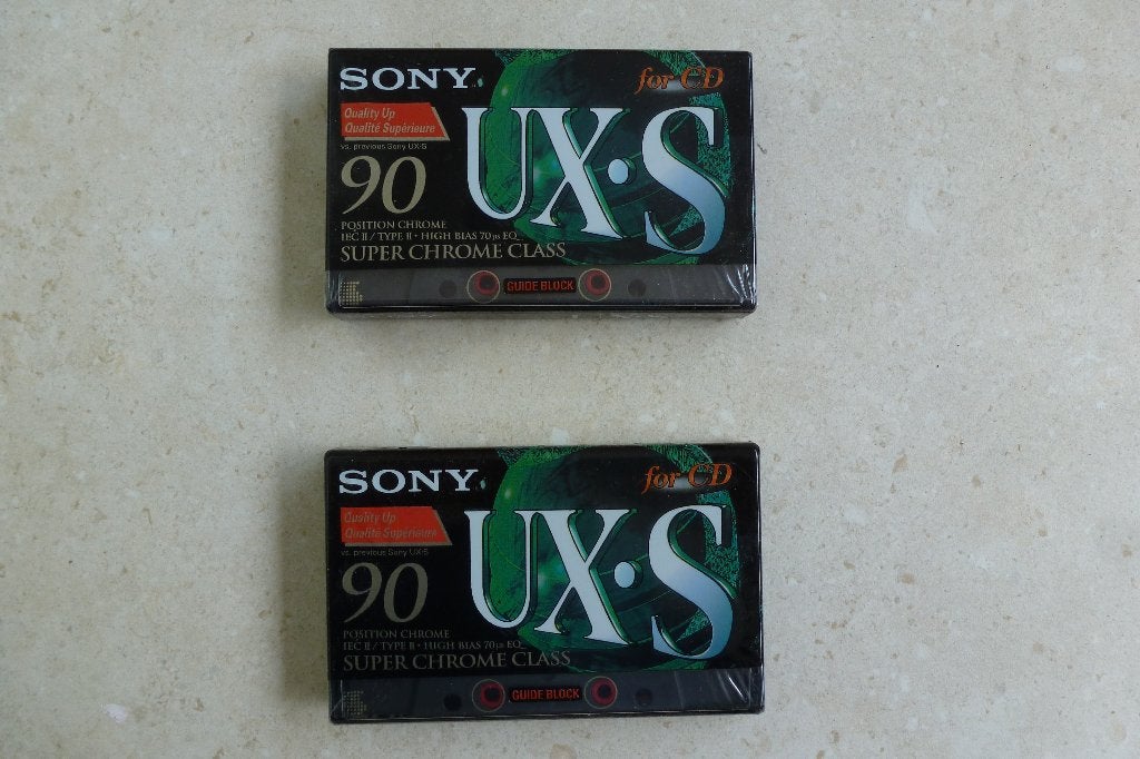 Sony cassette 90 min. UX-S Super Chrome Class NIEUW in seal, Overige genres, 1 bandje, Ophalen of Verzenden, Nieuw in verpakking