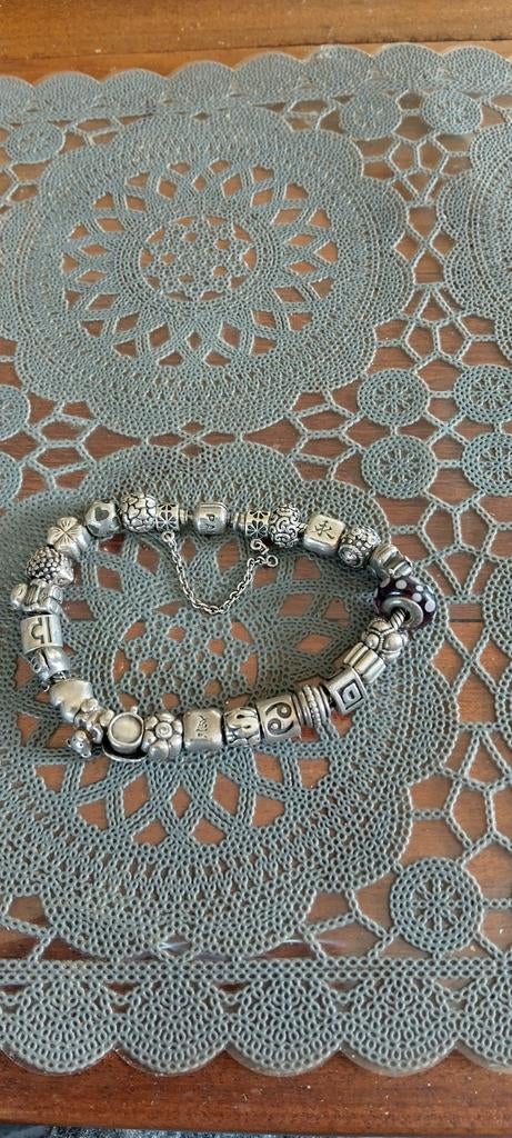 Originele Pandora armband, Ophalen of Verzenden, Zo goed als nieuw, Zilver, Zilver