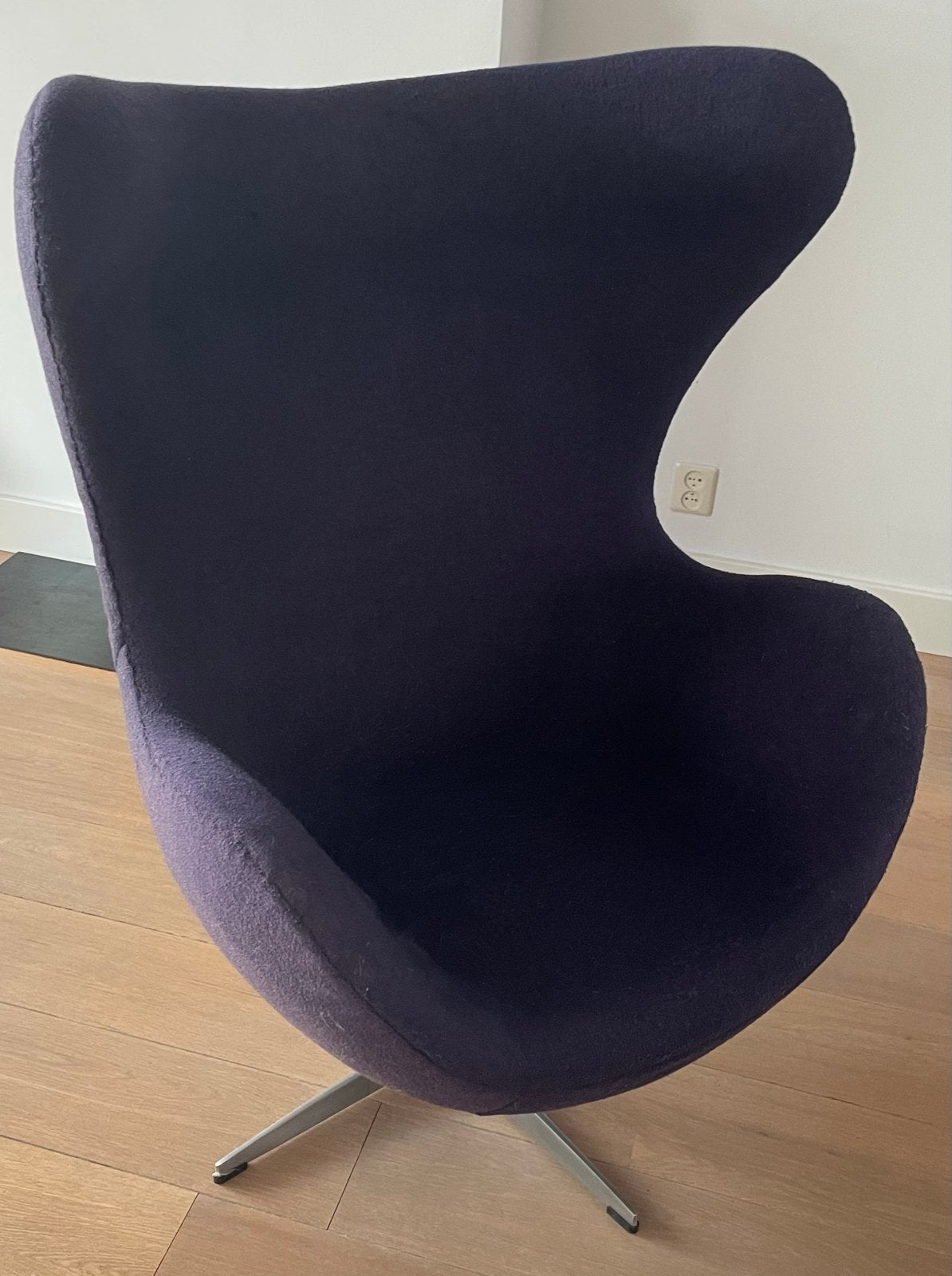 Egg Chair - Donkerblauw Stof, Ophalen, Gebruikt, Blauw, Eén