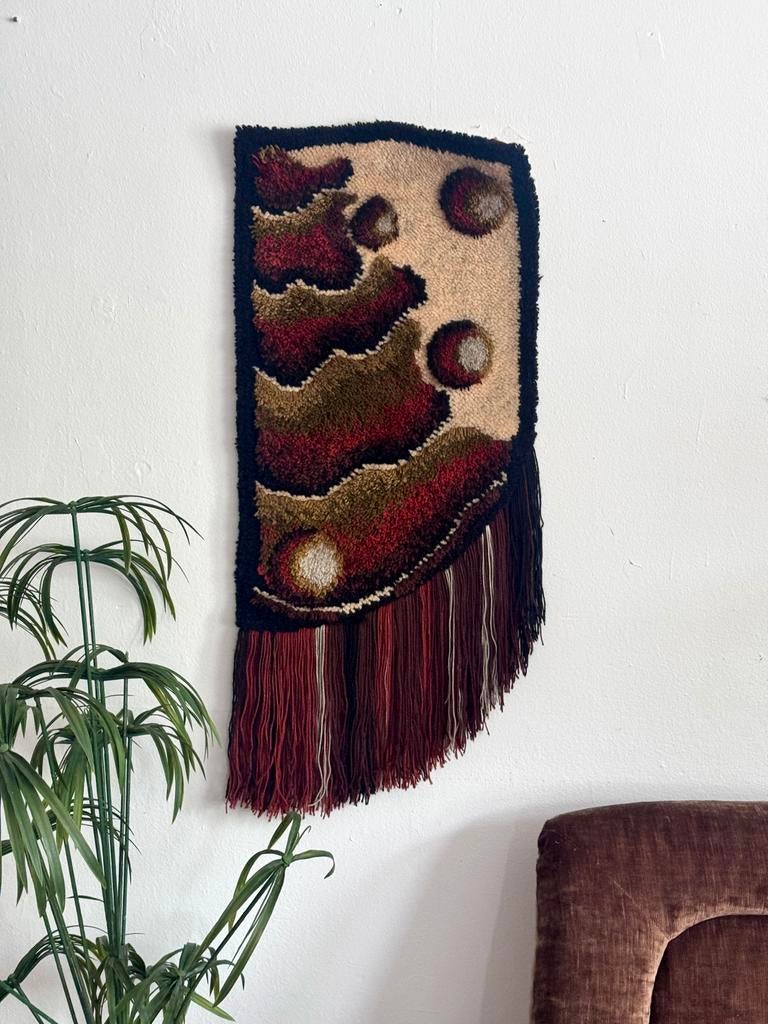 Vintage wandkleed – jaren 70 – wol, Huis en Inrichting, Woonaccessoires | Wanddecoraties, Ophalen of Verzenden, Zo goed als nieuw