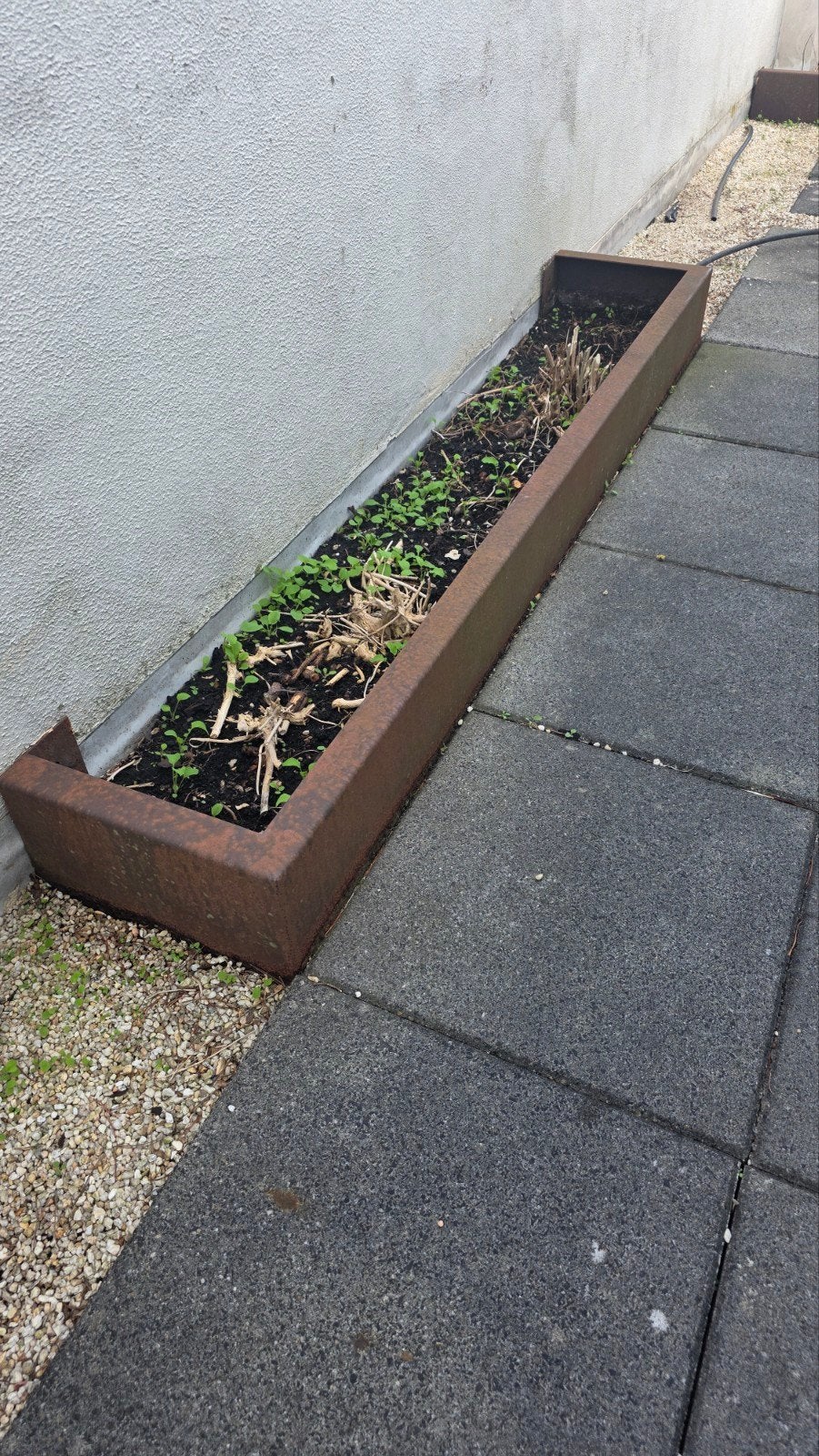 6 Corten plantenbakken voor terras of tuin, Tuin en Terras, Ophalen, Gebruikt, Minder dan 30 cm, 100 cm of meer