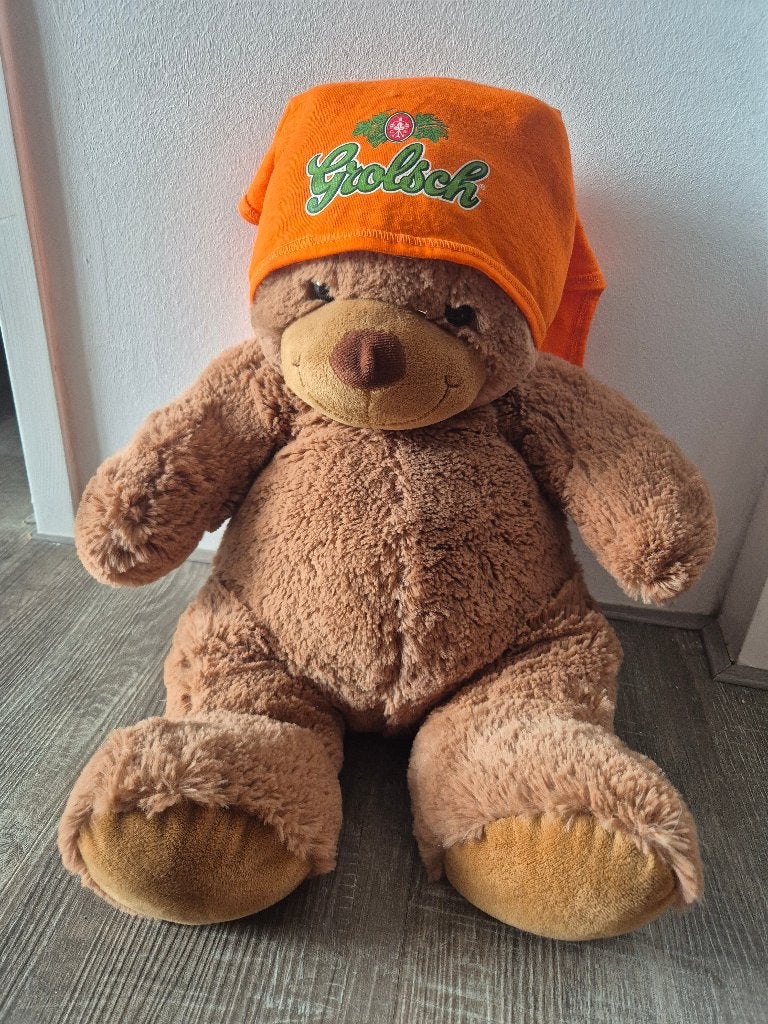 Te koop: Grolsch Oranje WK voetbal bandana met Wilhelmus, Ophalen of Verzenden, Nieuw, Kleding, Grolsch