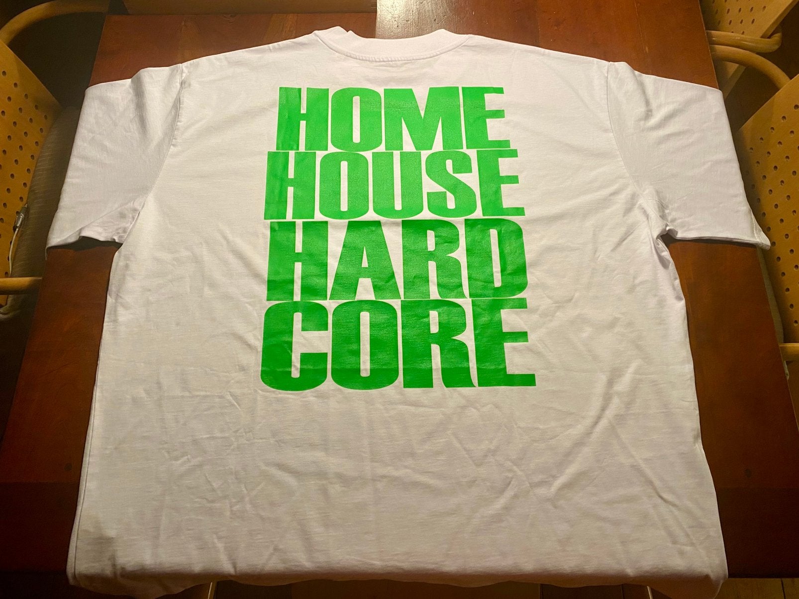 Power House Triple H T-shirt unisex white neon green XL, Ophalen of Verzenden, Nieuw, Maat 56/58 (XL), Wit