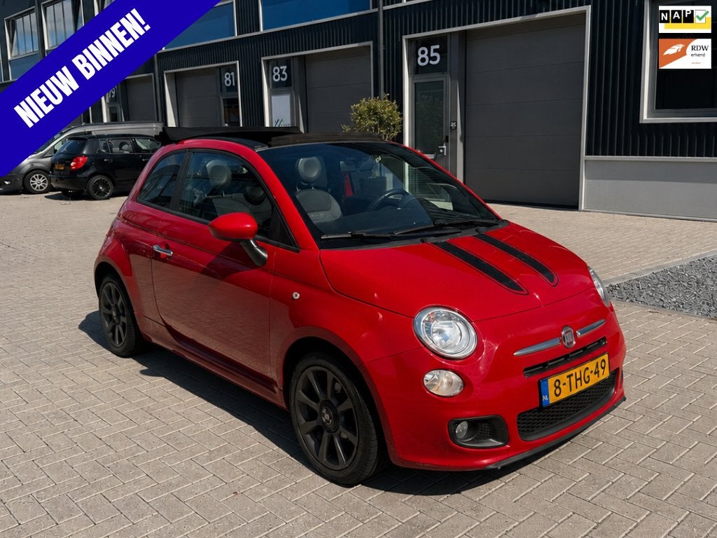Fiat 500C 0.9 | 500S | Cabrio | Abarth velgen | Rijdt goed!, Parkeersensor, Origineel Nederlands, Bedrijf, Handgeschakeld