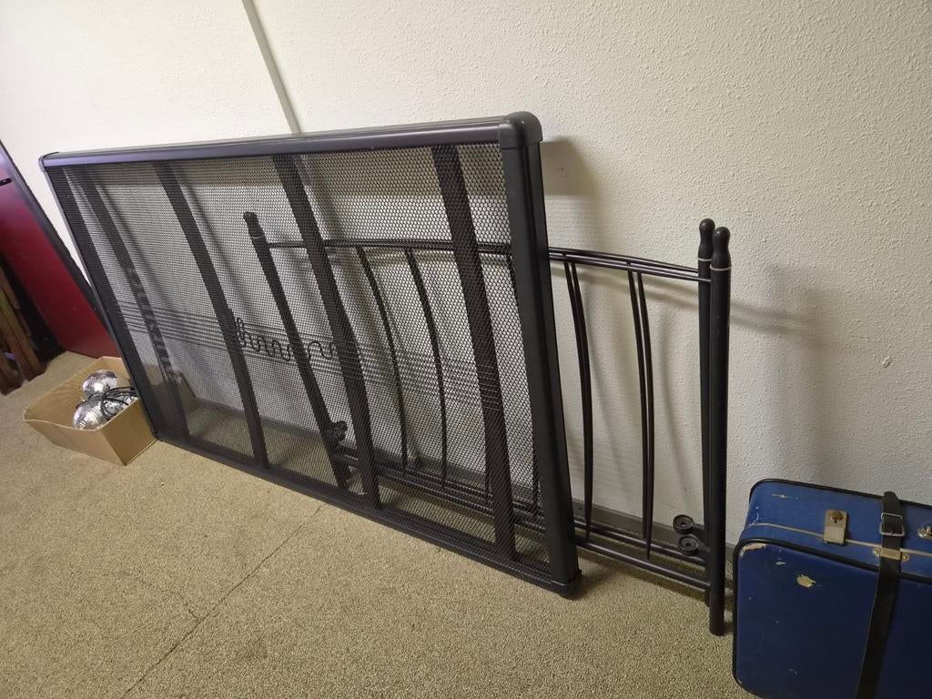 Auping twijfelaar bed 120x200 - gebruikt, Ophalen, Gebruikt, Zwart, Twijfelaar