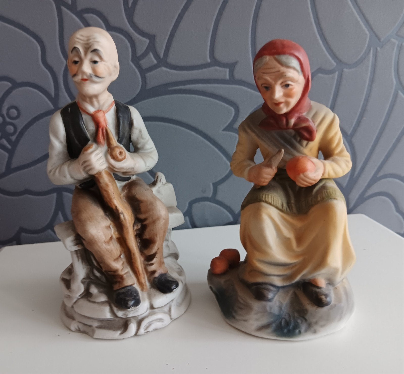 2 porseleinen beeldjes, Ophalen of Verzenden, Zo goed als nieuw, Mens