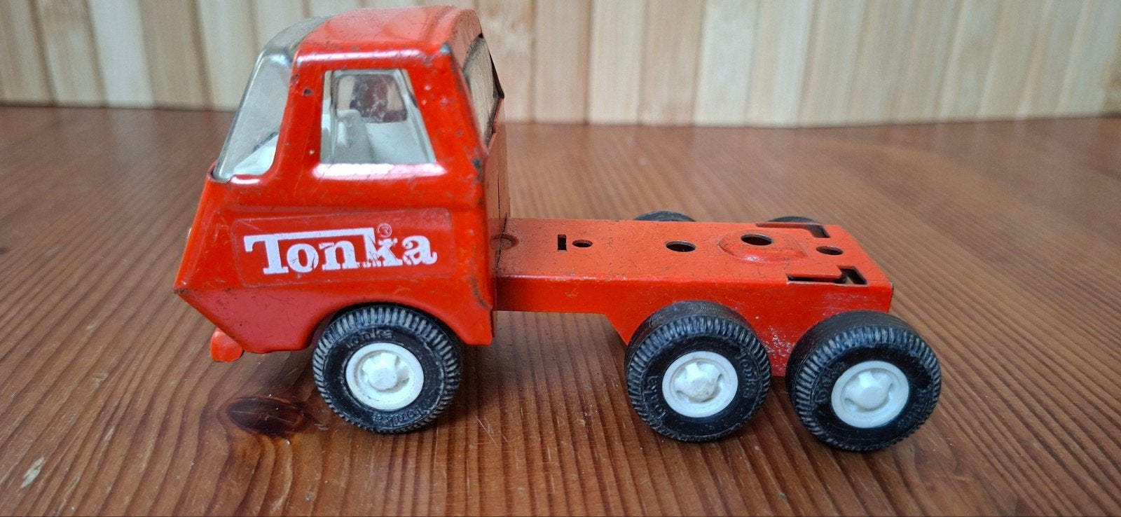 Vintage Tonka Truck Trekker - Oranje Speelgoedvoertuig, Ophalen of Verzenden, Gebruikt, Bus of Vrachtwagen
