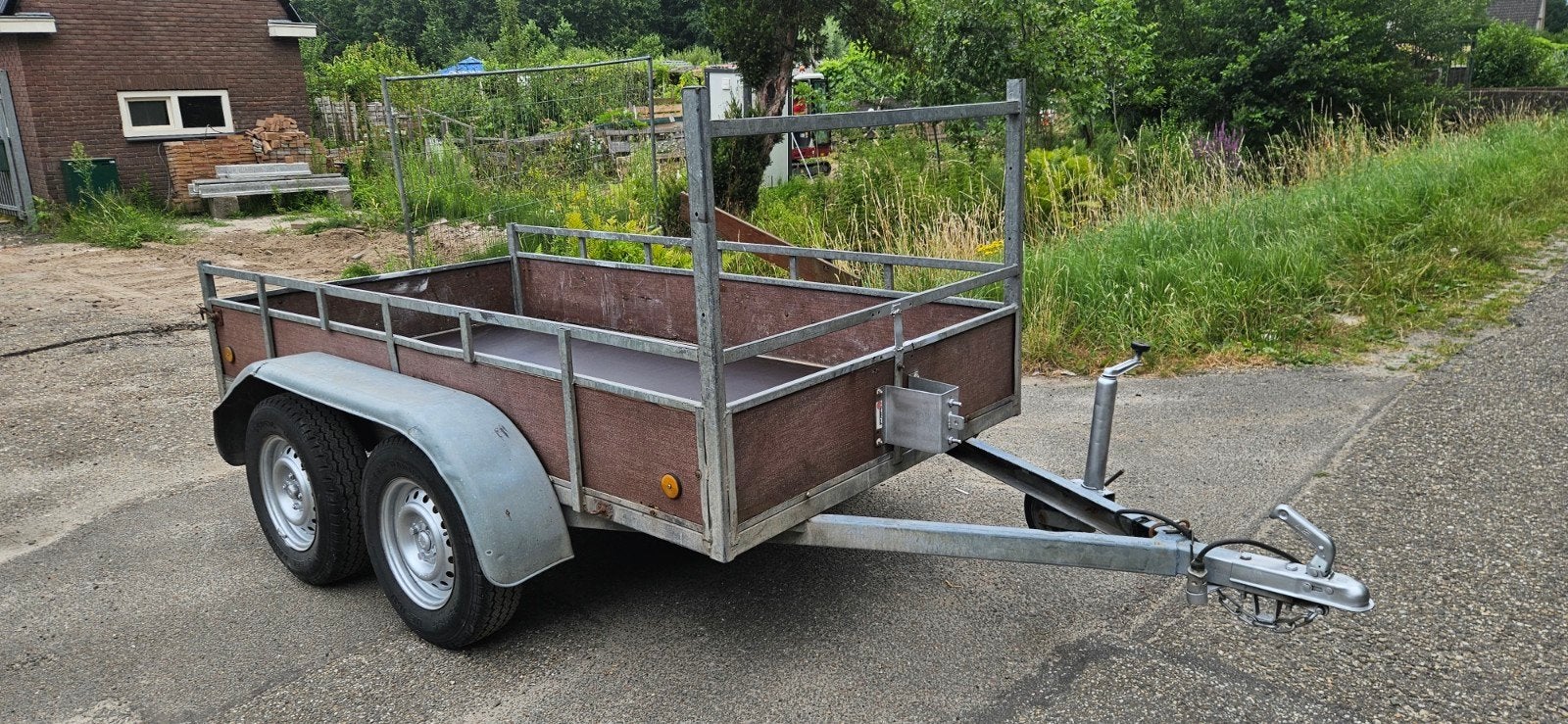 Dubbelassige aanhangwagen / direct beschikbaar, Ophalen of Verzenden