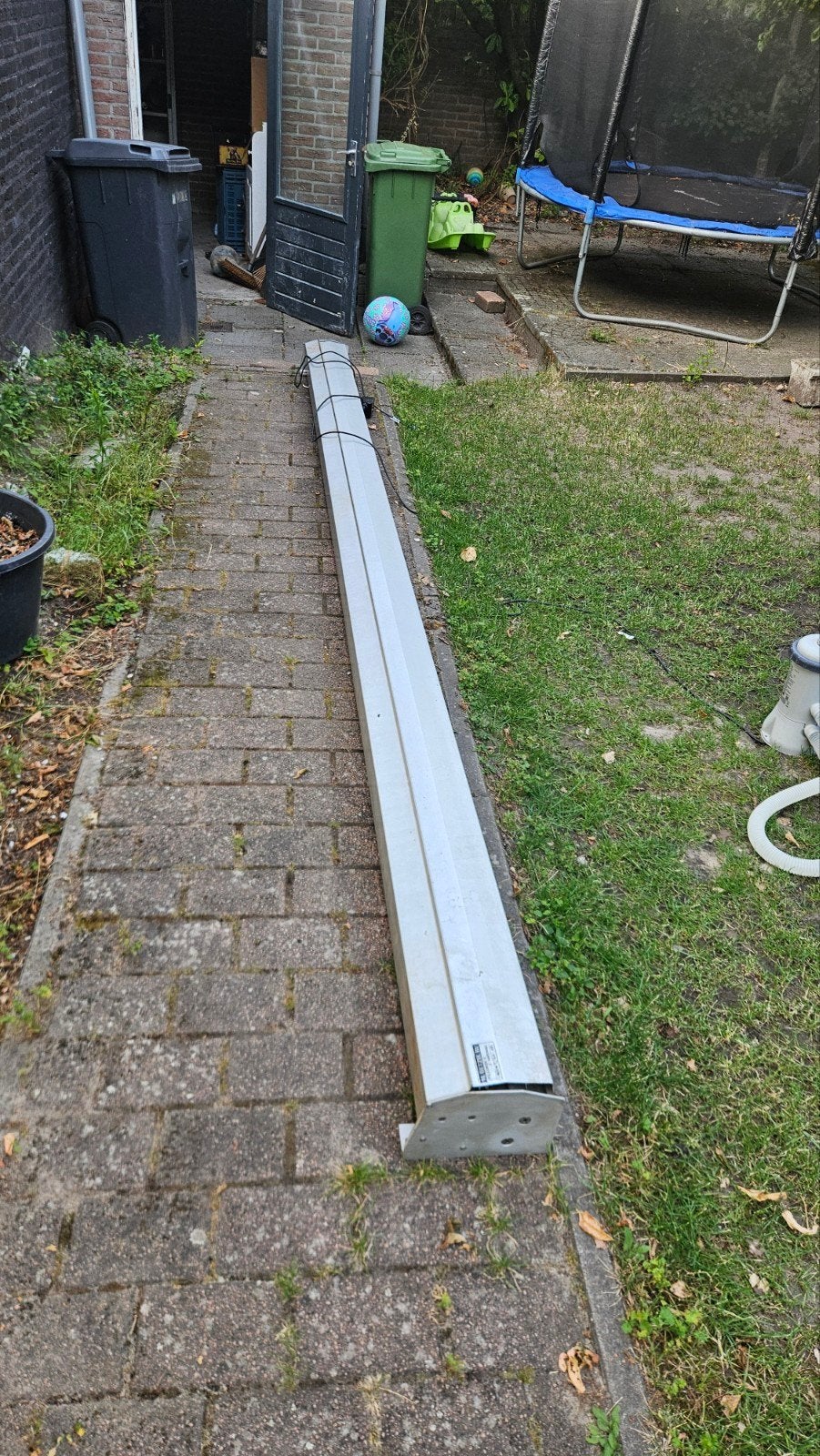 Zonnescherm ca. 4,40 m - Hardware in prima staat, Ophalen, Gebruikt, 250 cm tot 450 cm