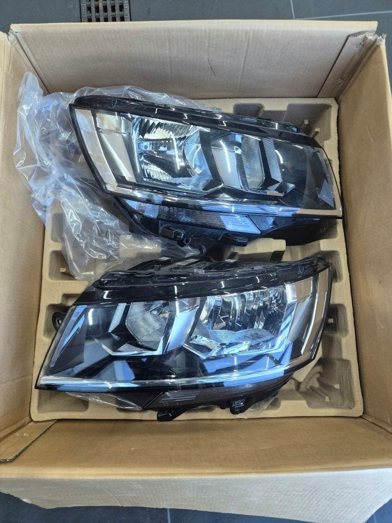 Koplampenset Volkswagen transporter T6.1 | Halogeen, Ophalen, Gebruikt, Volkswagen
