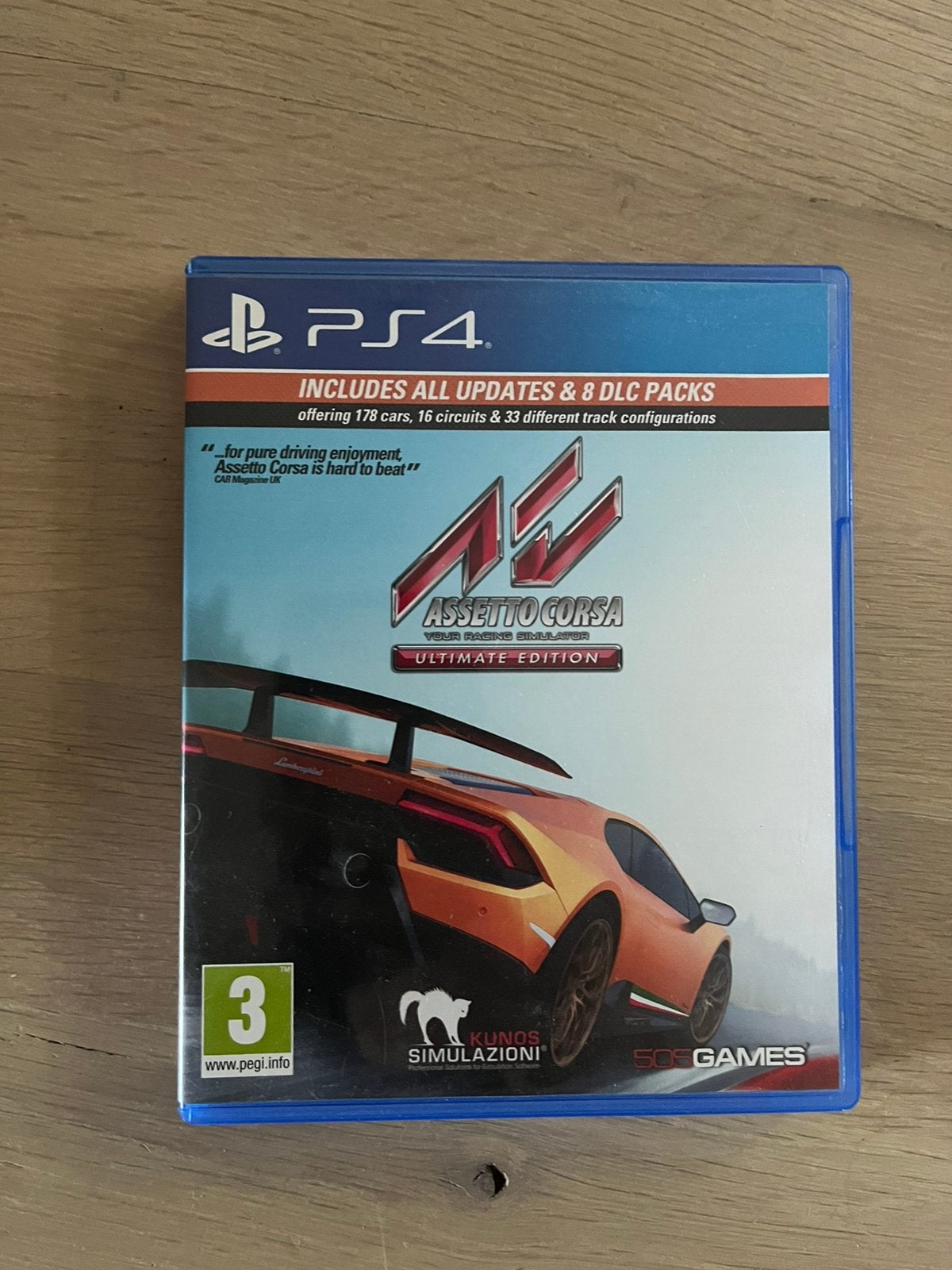Assetto Corsa Ultimate Edition PS4, Ophalen, 1 speler, Racen en Vliegen, Zo goed als nieuw