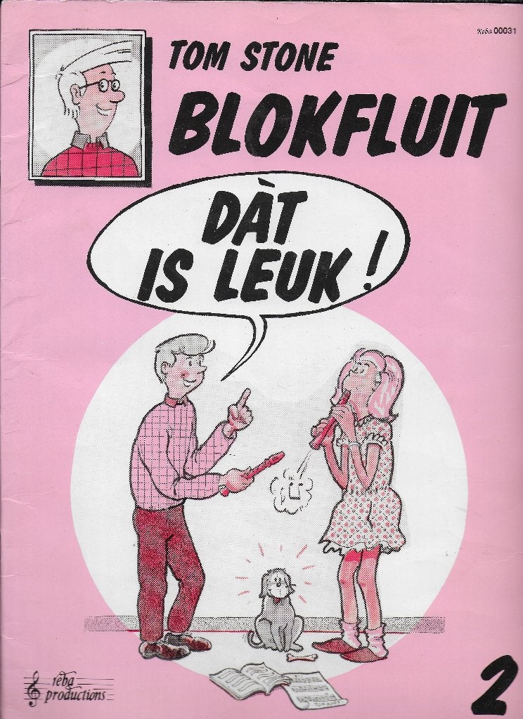 Bo164 bladmuziek tom stone blokfluit - dat is leuk deel 2  -, Gebruikt, Ophalen of Verzenden, Blokfluit, Artiest of Componist