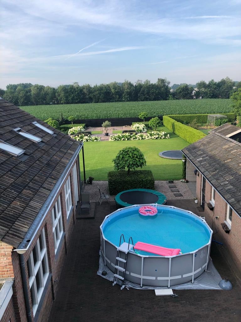 Intex Ultra Zwembad 488x122cm incl. zandfilter- en zoutpomp+, Gebruikt, Rond, 300 cm of meer, Ophalen