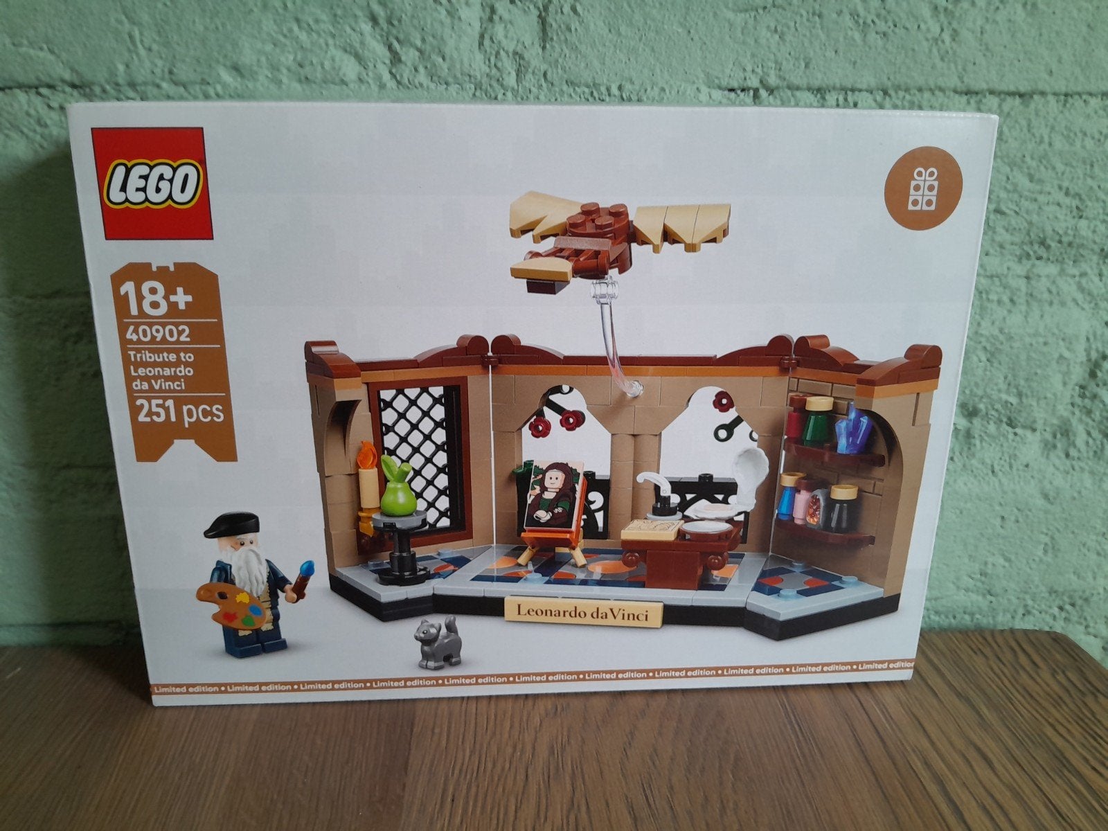LEGO 40902 Tribute to Leonardo da Vinci Limited Edition, Overige thema's, Lego, Nieuw, Ophalen of Verzenden