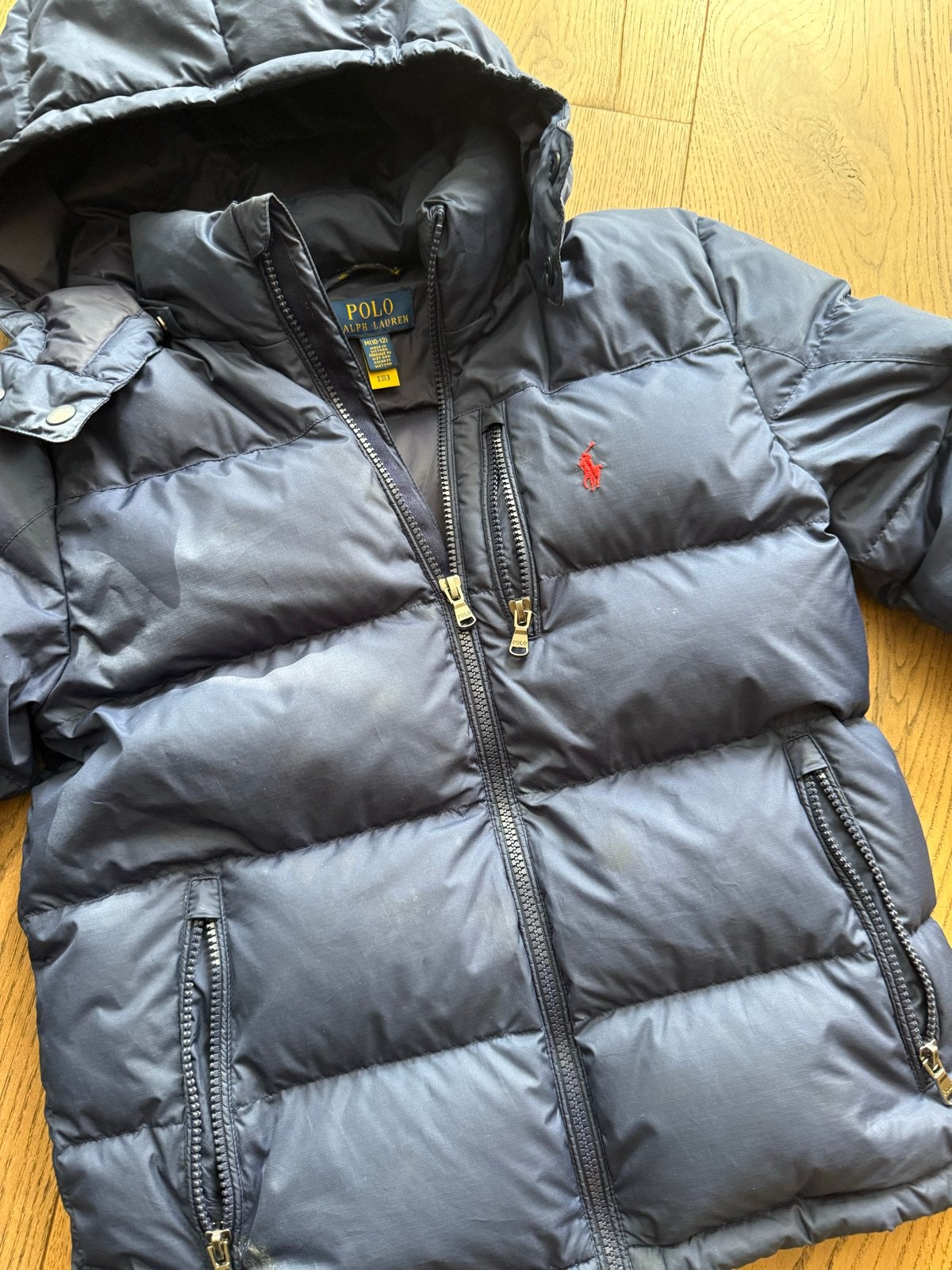 Polo Ralph Lauren donsjas (maat M 10-12 jaar), Ophalen of Verzenden, Gebruikt, Jongen, Jas