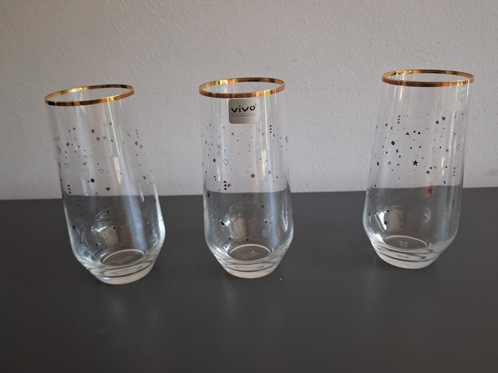 Vivo Longdrinks Limited Edition Albert Heijn Glazen, Nieuw, Ophalen of Verzenden, Meerkleurig, Overige merken